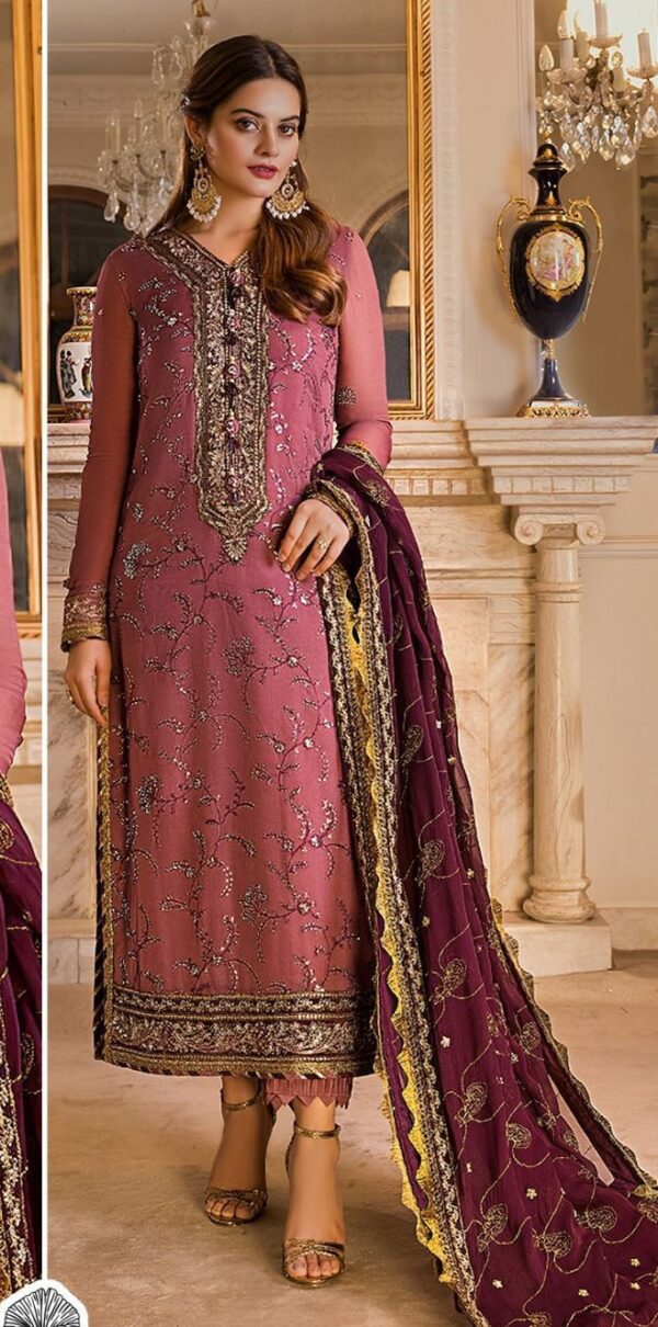 Designer Work Semi Stitched Pakistani Dress