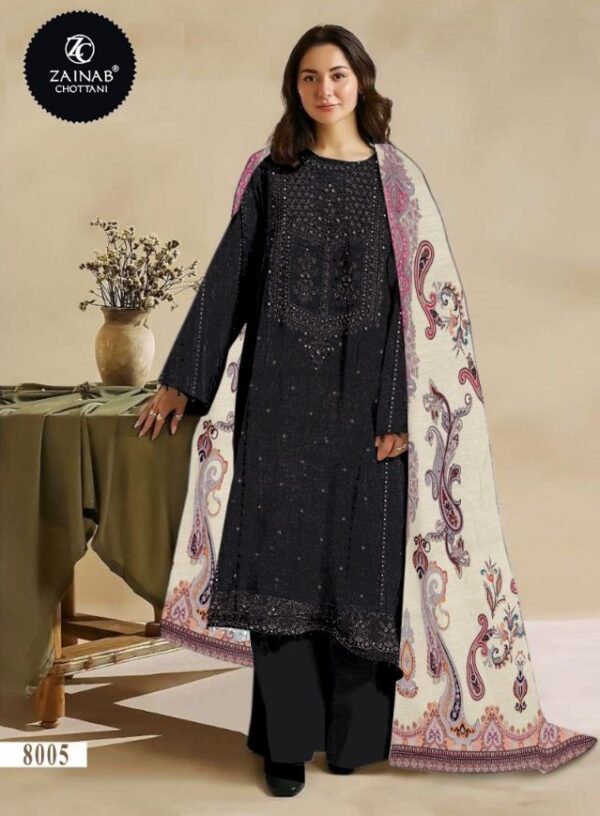 Black Eid Wear Pakistani Dress with Dupatta