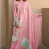 Floral Printed Pink Cotton Pakistani Dress