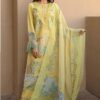 Printed With Work Yellow Pakistani Dress