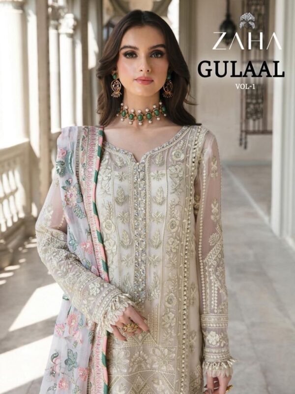 Festival Wear Off White Pakistani Dress