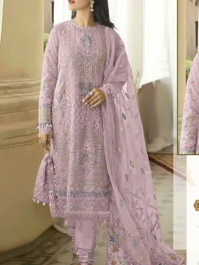 Wedding Georgette Pink Pakistani Suits