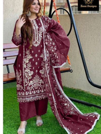 Designer Work Semi Stitched Pakistani Suits