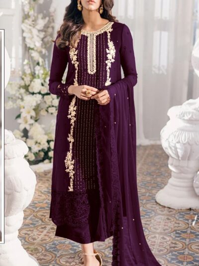 Purple Fancy Women's Pakistani Suits