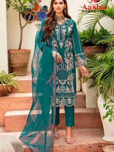 Designer Work Pakistani Suits with Dupatta