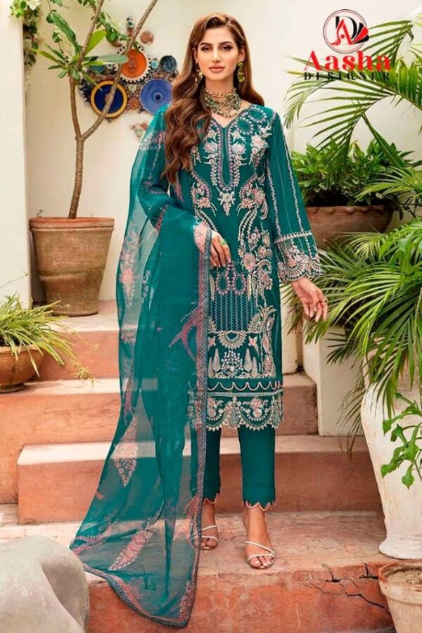 Designer Work Pakistani Suits with Dupatta