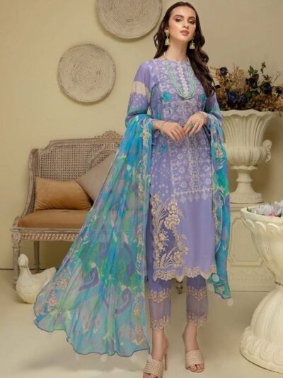 Women's Fancy Lavender Pakistani Suits