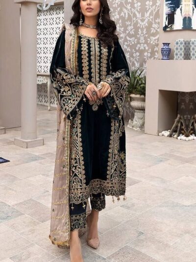 Women's Georgette Black Pakistani Suits