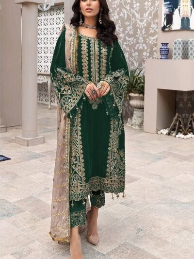 Women's Georgette Green Pakistani Suits