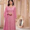 Wedding Work Pink Pakistani Suits