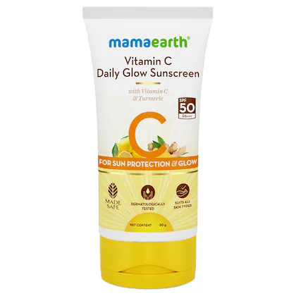 Mamaearth Vitamin C Daily Glow Sunscreen SPF 50 PA+++