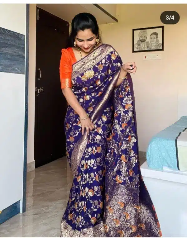 Blue Saree