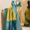 Designer Saree with Contrast Duptta