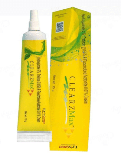Clearz Max Cream tube with brightening formula