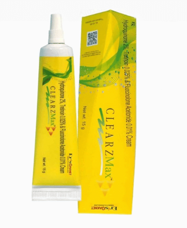 Clearz Max Cream tube with brightening formula