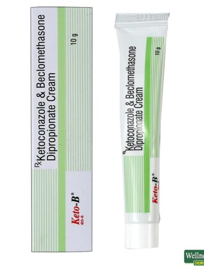 Keto-B Cream for Fungal Skin Infections 10gm packaging and tube