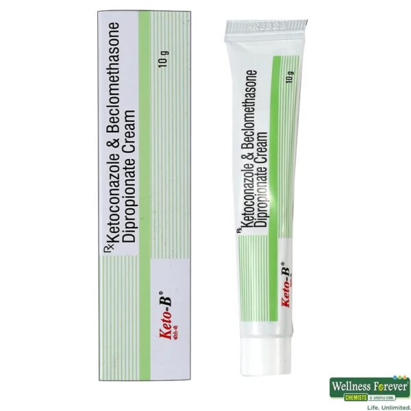 Keto-B Cream for Fungal Skin Infections 10gm packaging and tube