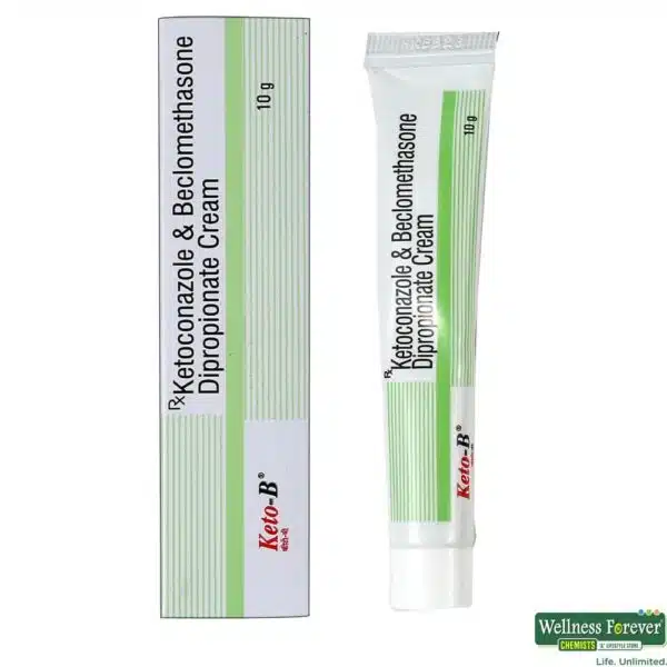 Keto-B Cream for Fungal Skin Infections 10gm packaging and tube