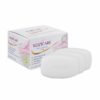 Kozicare Skin Lightening Soap, with a box containing three soap bars. It controls excess oil, enhances glow, provides anti-aging benefits, and contains Kojic Acid and Glutathione