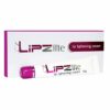 Lipzlite Lip Lightening Cream, 15g tube in a packaging box. Helps lighten dark lips with regular use
