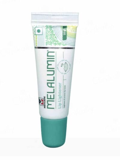 Melalumin Lip Lightener, 10g tube, designed to lighten and even lip tone. Dermatologist recommended and suitable for all skin types