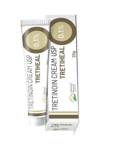 Tretiheal 0.1% Acne Cream Packaging