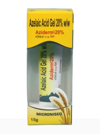 Azelaic Acid Gel 20% for Skin Treatment - Aziderm 15g Tube