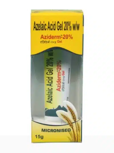 Azelaic Acid Gel 20% for Skin Treatment - Aziderm 15g Tube