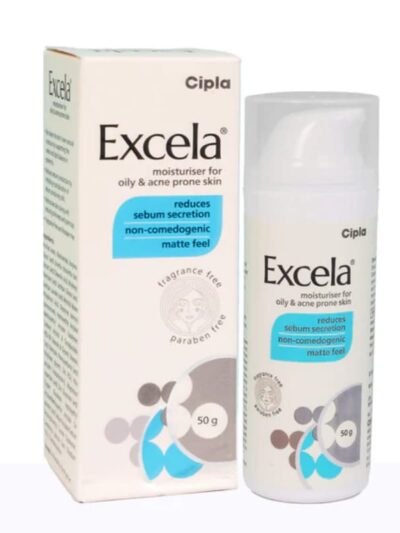 Excela Moisturizer for Oily and Acne-Prone Skin 50g with Packaging