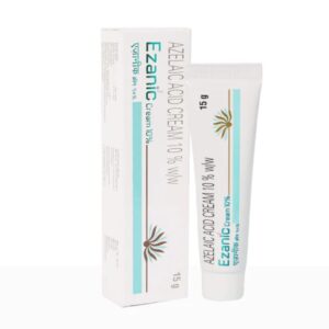 Ezanic Azelaic Acid Cream 10% 15g Packaging and Tube for Acne Treatment