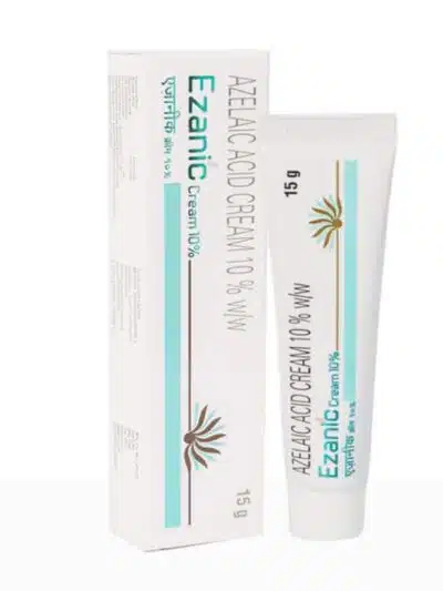 Ezanic Azelaic Acid Cream 10% 15g Packaging and Tube for Acne Treatment