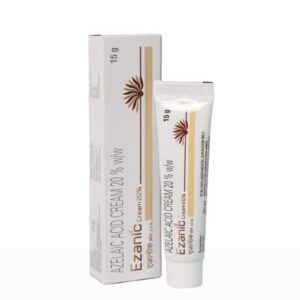 Ezanic Azelaic Acid Cream 20% 15g Packaging and Tube for Acne Treatment