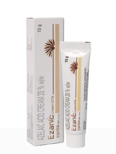 Ezanic Azelaic Acid Cream 20% 15g Packaging and Tube for Acne Treatment