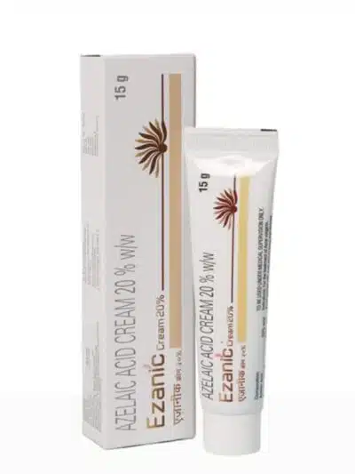 Ezanic Azelaic Acid Cream 20% 15g Packaging and Tube for Acne Treatment