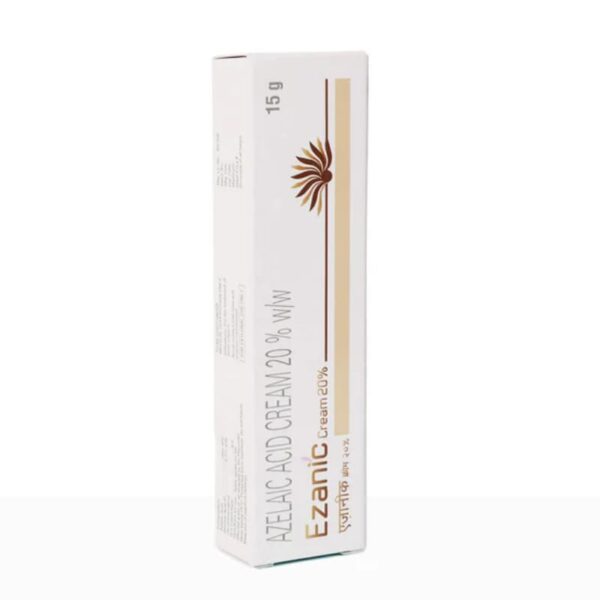 Ezanic Azelaic Acid Cream 20% 15g Box for Acne Skin Treatment