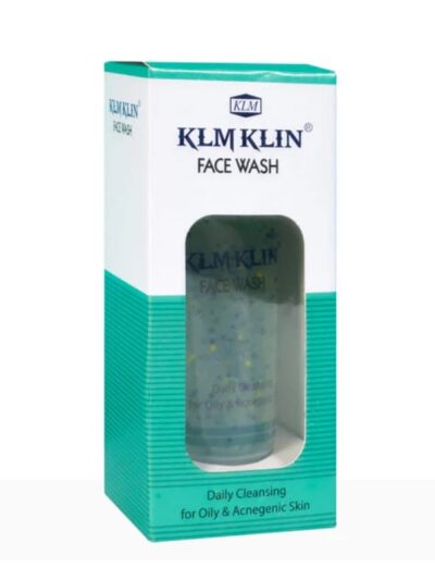 KLM Klin Face Wash in green-and-white box packaging for oily and acne-prone skin