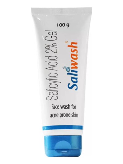 Saliwash Salicylic Acid 2% Gel - Face wash for acne-prone skin, 100g tube