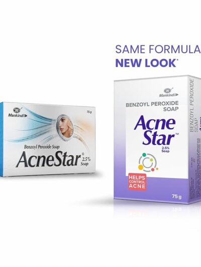 AcneStar Benzoyl Peroxide Soap – New Packaging, Same Effective Formula for Acne Control