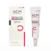Depiwhite Advanced skin brightening cream tube displayed beside its box, suitable for face and hands, by ACM Laboratoire Dermatologique.