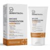 Dermatouch Bye Bye Pigmentation Face Wash tube and packaging featuring key actives like niacinamide, kojic acid, and glutathione for pigmentation and tanning.
