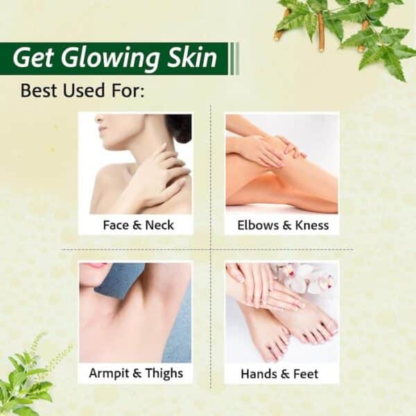 Person using Kozicare soap on wet skin showing step-by-step instructions for applying, lathering, and rinsing.