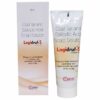 Logidruf S coal tar and salicylic acid scalp solution tube placed beside its outer packaging.