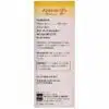 Back panel of Aziderm 15 percent azelaic acid gel showing composition directions and warnings