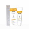 UV Doux Mineral SPF 50 tinted sunscreen with outer box and tube packaging display