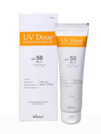 UV Doux silicone sunscreen gel SPF 50 PA+++ box with tube combo 100g