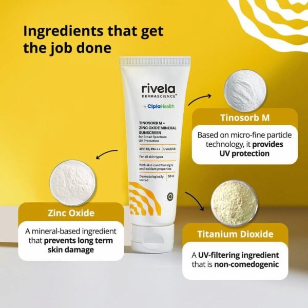 Cipla Rivela SPF 50 PA+++ Mineral Sunscreen Lotion 50ml