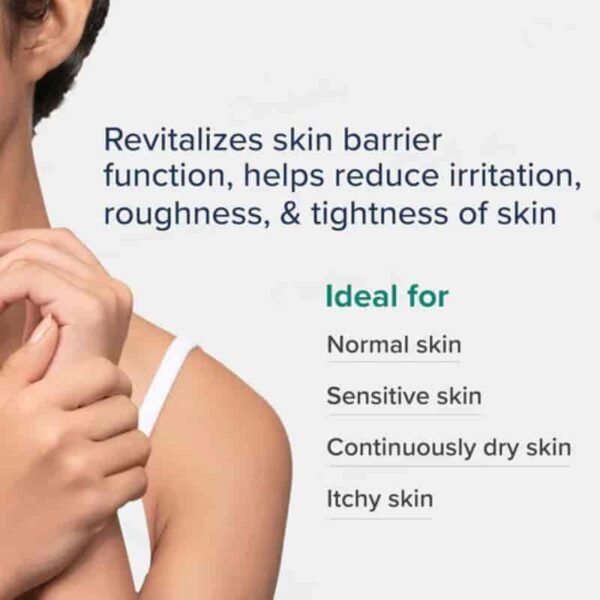 Moiz LMF 48 lotion helping restore skin barrier and reduce dryness irritation and tightness