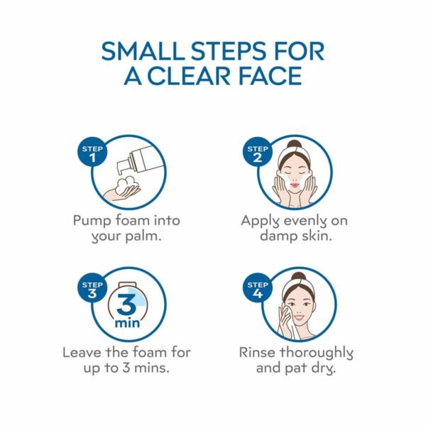 Foam cleanser for daily skin cleansing