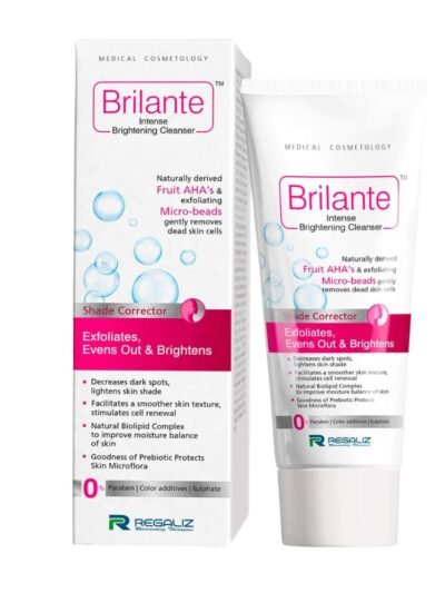 Brilante Intense Brightening Cleanser with Fruit AHA face wash for glowing and radiant skin