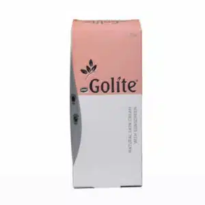 Golite natural skin cream with sunscreen packaging box for skin brightening and sun protection